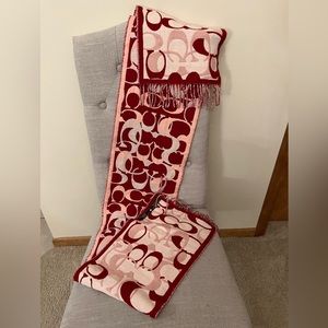 Pink and Red Coach Scarf!
